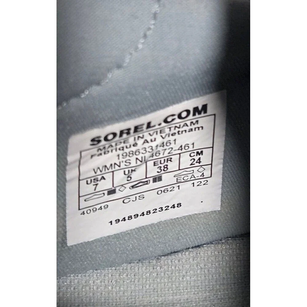 Sorel Sneaker Explorer Blitz Stride Lace Slip On Shoes Women's Size 7 Blue White